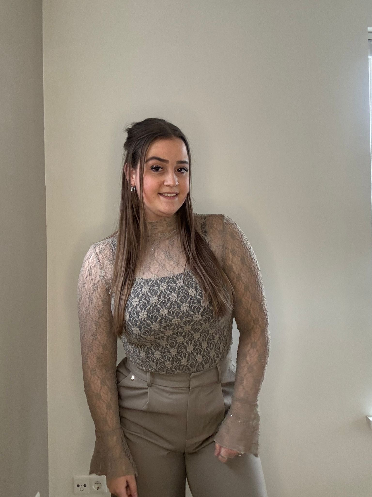 Ambika Kanten Top - Taupe