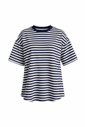 Mila Striped T-Shirt - Blauw/Wit