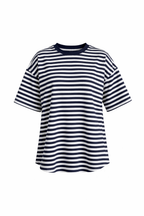 Mila Striped T-Shirt - Blauw/Wit