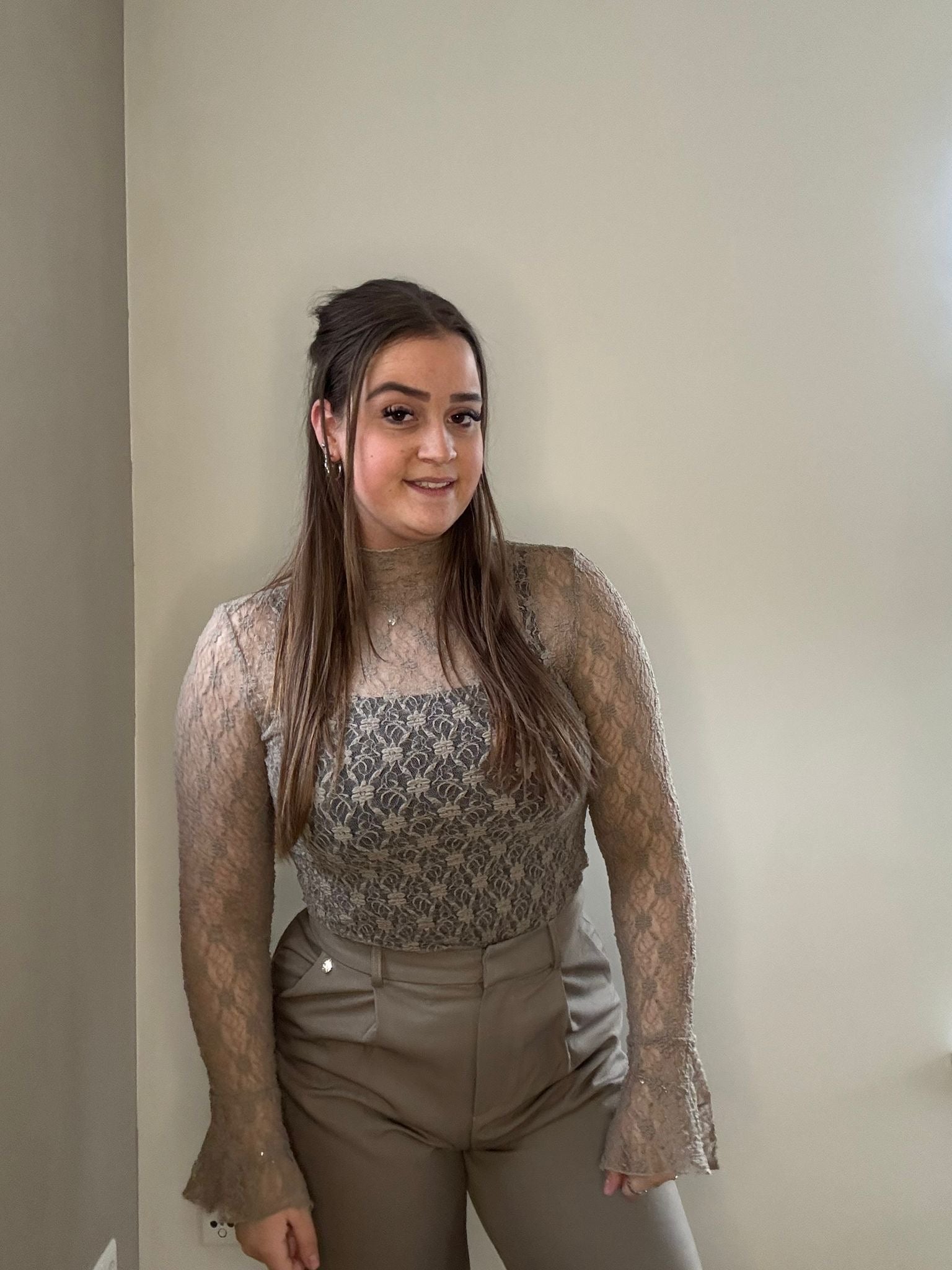 Ambika Kanten Top - Taupe