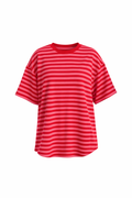Mila Striped T-Shirt - Rood/Roze