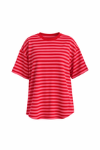 Mila Striped T-Shirt - Rood/Roze