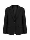 Oversized Split Blazer - Zwart