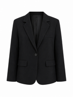 Oversized Split Blazer - Zwart
