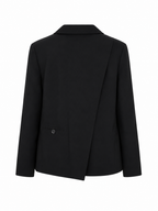 Oversized Split Blazer - Zwart