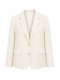 Oversized Split Blazer - Wit