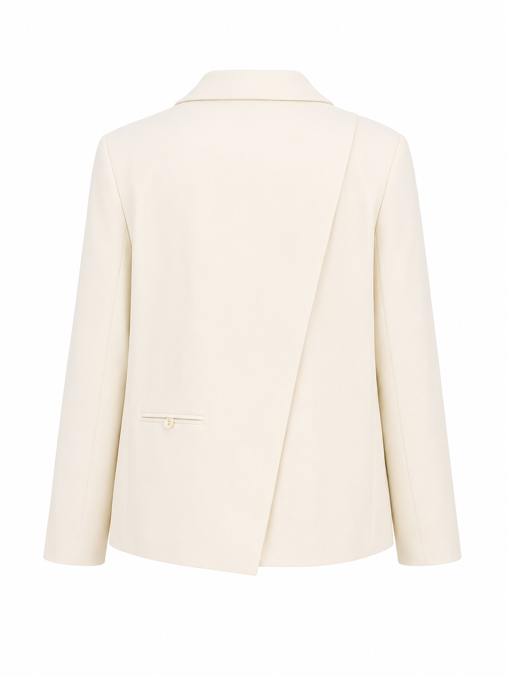 Oversized Split Blazer - Wit