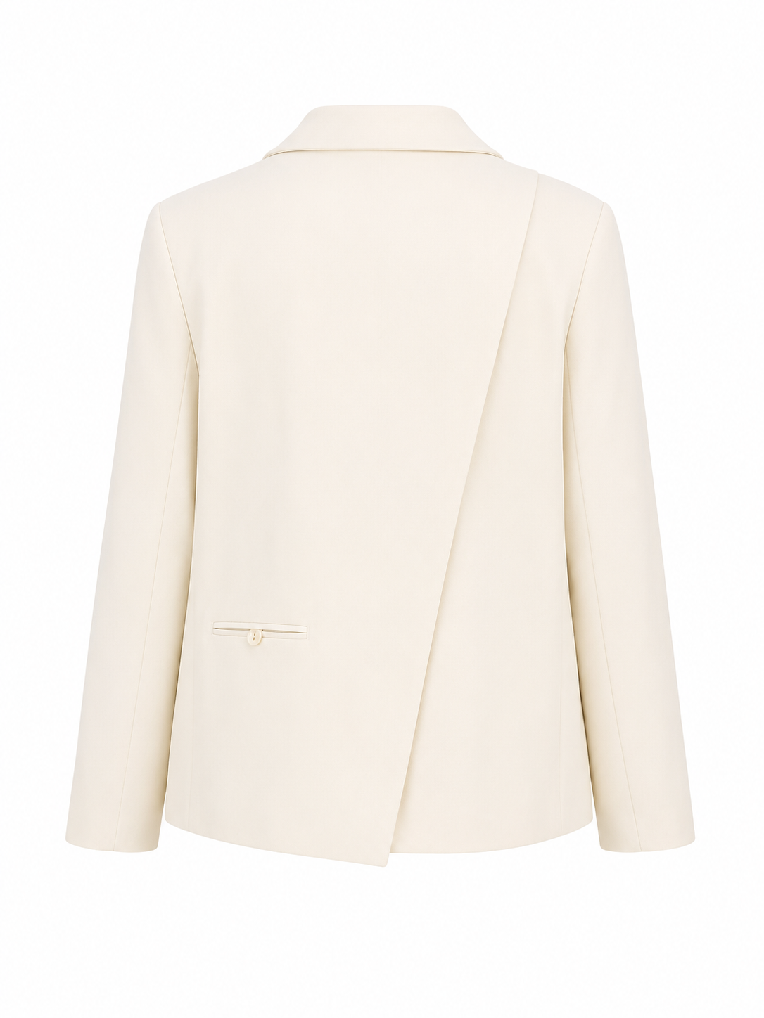 Oversized Split Blazer - Wit