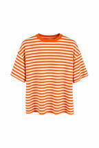 Mila Striped T-shirt - Oranje/wit