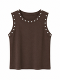 Studs Tanktop- Bruin