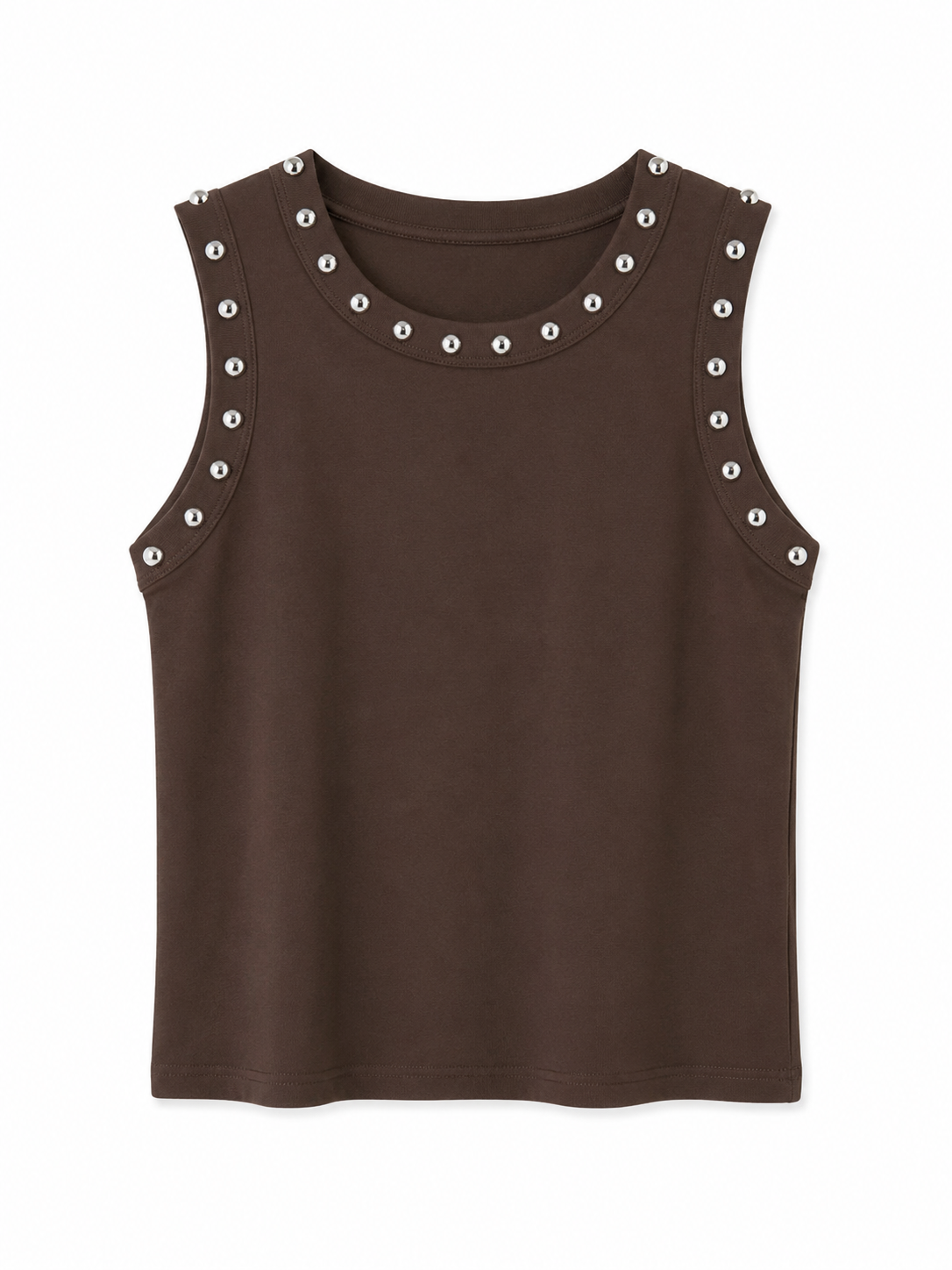 Studs Tanktop- Bruin